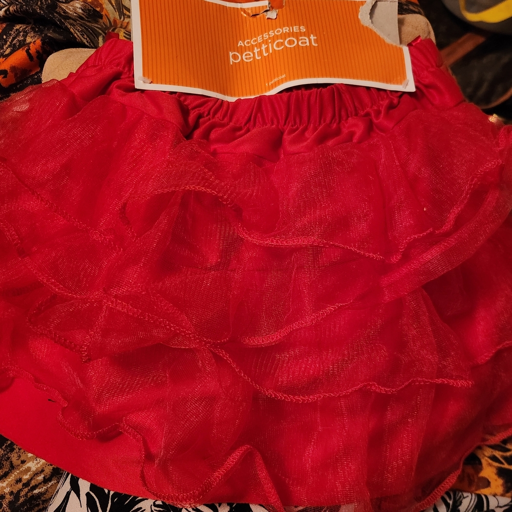 petticoat Red Ruffle Tulle Skirt - Accessories Brand